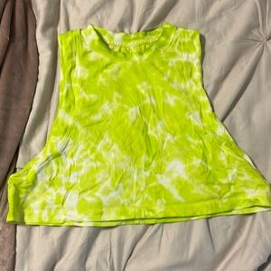 Green Tie Dye Muscle Tank Lululemon